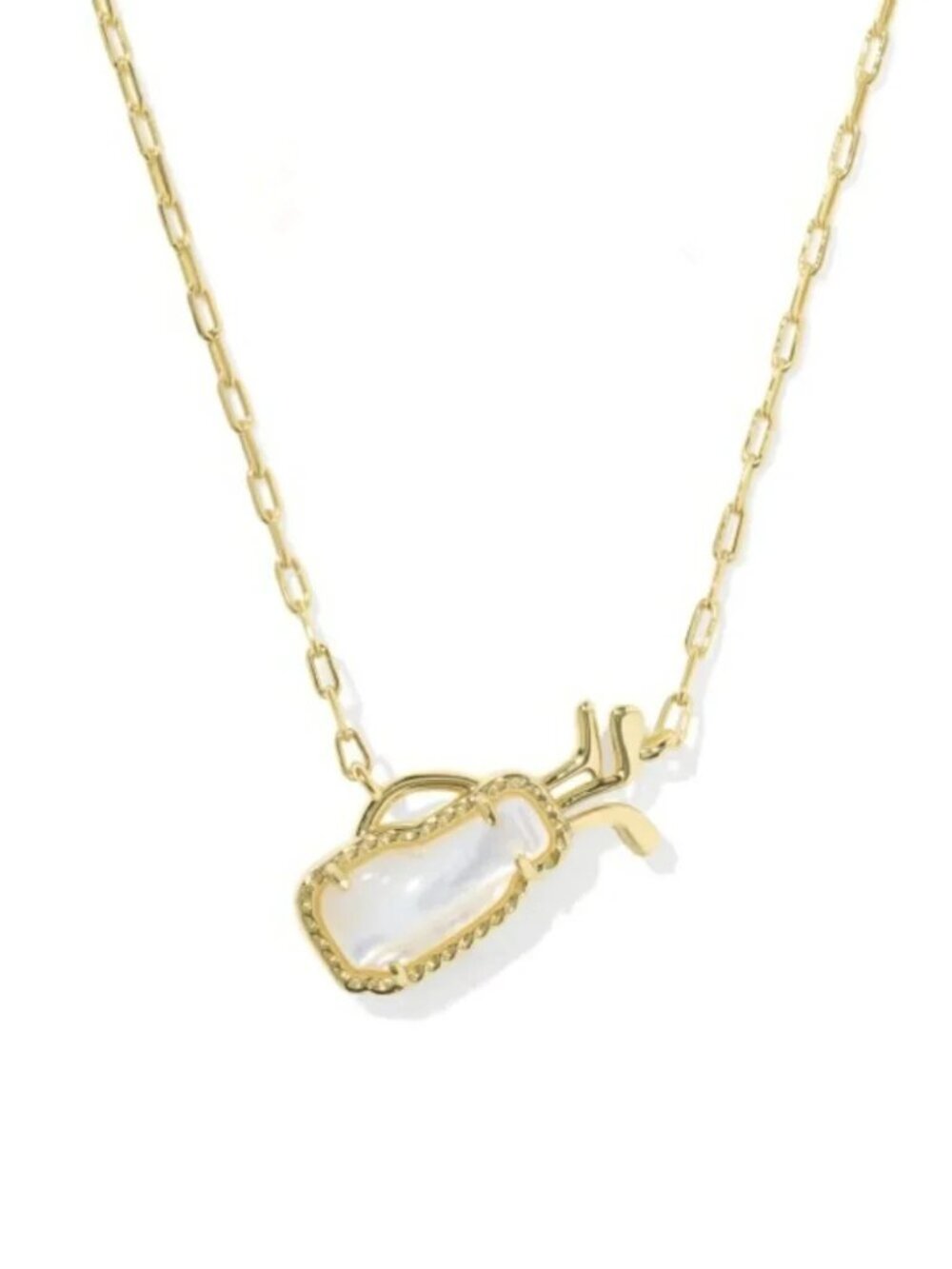 Kendra Scott Golf Gold Short Pendant Necklace